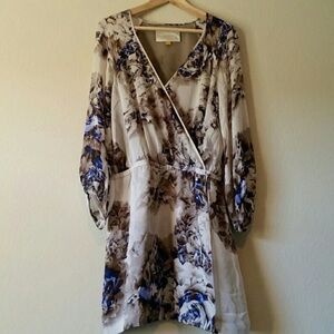 Leifsdottir Silk Crushed Rose Mini Dress